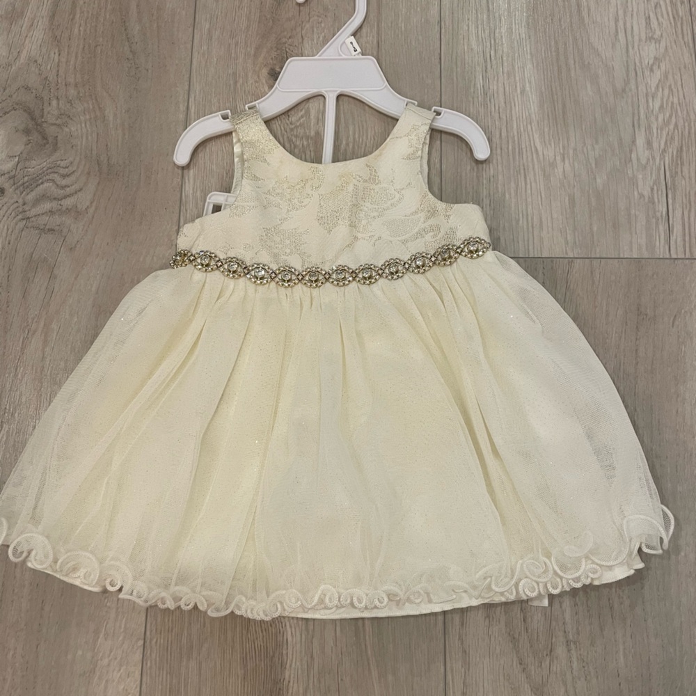 Prince Cream Tiered A-line Wedding Guest Dress